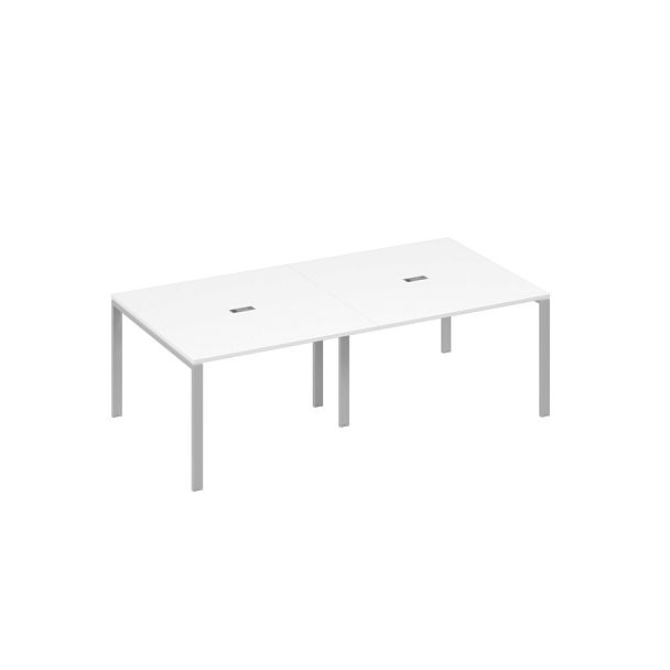 Стол 240 на металлокаркасе UNO переговорный A4 А4 Б1 131-2 БП белый премиум / металлокаркас серый - Вид 1