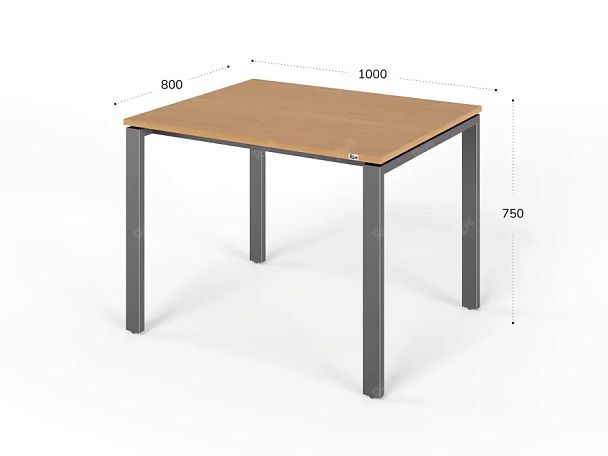 ЛАЙТ / LIGHT RLG015-10x8 Прямоугольный стол 100x80x75 Бук - Вид 2
