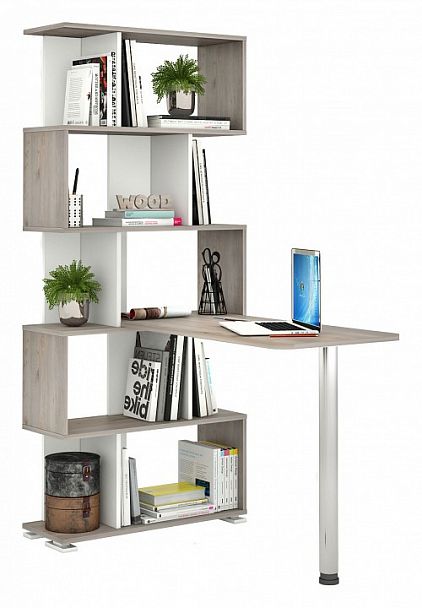 Стол компьютерный Домино нельсон СЛ-5СТ Белый/Нельсон - Вид 2