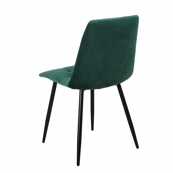 Стул "Чили-РФ" РФ-210 черные ножки, цвет зеленый велюр - Вид 5