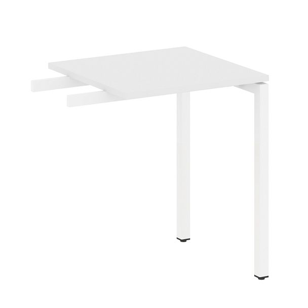 Metal System Quattro Приставной элемент на П-образном м/к 40БП.ПР-1 Белый/Белый металл 600*600*750 - Вид 1