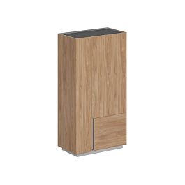 Шкаф 950x550x1520, правый / корпус: гикори натуральный, фасады: гикори натуральный Оливер / Oliver - Фото предпросмотра