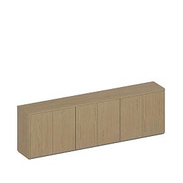 Шкаф для документов ION низкий закрытый 6-дверный ИН 303 ГР - Фото предпросмотра