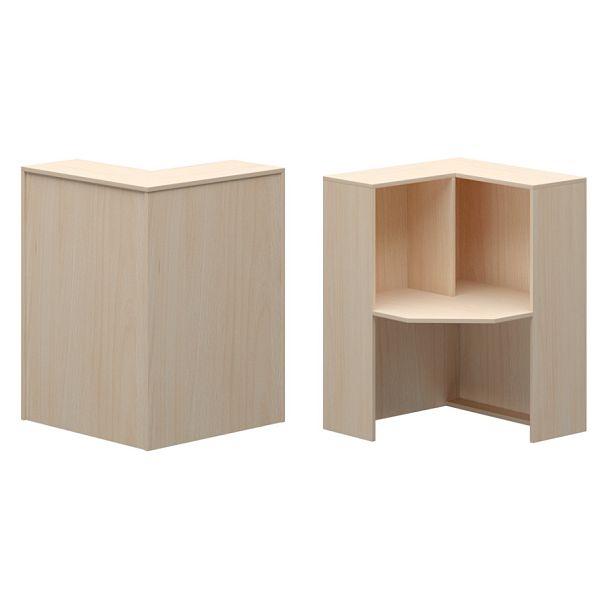 Стойка угловая левая А-555 Бук 900x900x1220 Ресепшн - Вид 1