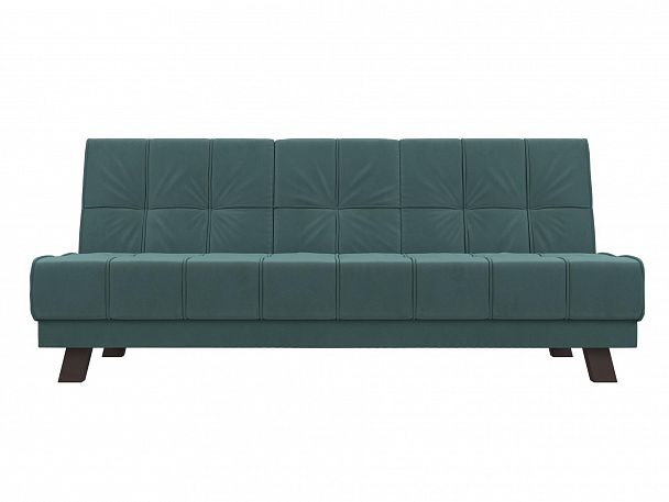 Прямой диван Винсент (полностью велюр бирюзовый) - Вид 2