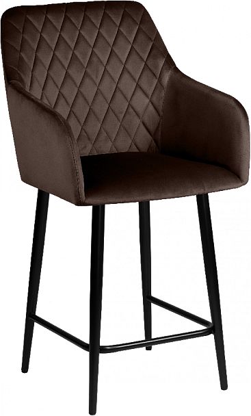 Комплект полубарных поворотных кресел Барли К, Confetti coffee/черный, 2 шт. - Вид 4