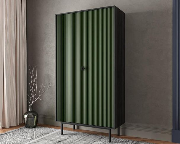 Шкаф двухдверный Emerson арт EM091/green/L - Вид 3