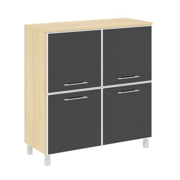 Yalta Шкаф квадратный LT.SD-1.2 R black Акация/Стекло black 1098*452*1168 - Вид 1