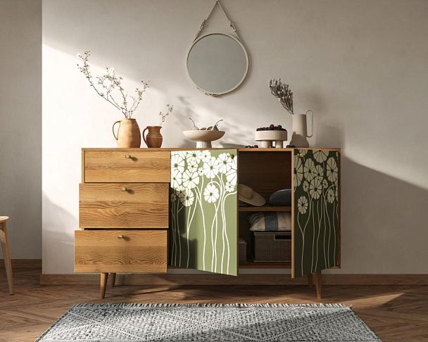 Комод Berber с двумя дверками и ящиками арт BB05/Print_53 - Вид 2