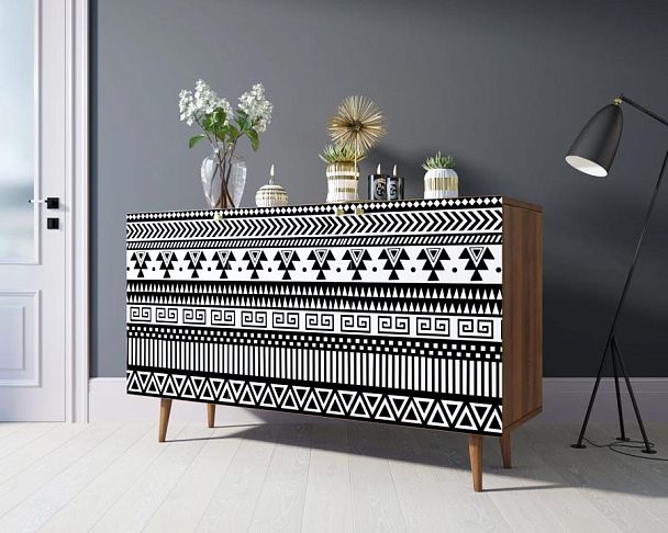 Комод Berber три дверки 19 принт арт BB01/Print_19 - Вид 3