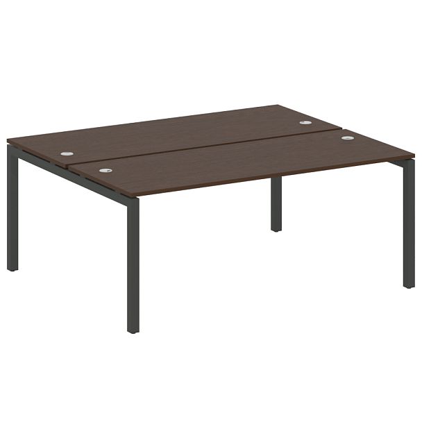 Metal System Quattro Р. ст. на П-образном м/к 50БП.РАС-СП-2.5 Венге/Антрацит металл 1800*1475*750 - Вид 1