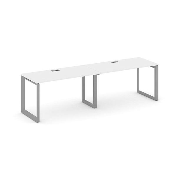 Style Project Next Рабочая станция односторонняя SN-59O.ORS-001 Белый/Металл Серый/Серебро Заглушка 1960*600*750 - Вид 1