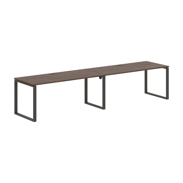 Стол 2-х местный EQWST 3580 Дуб Денвер тёмный/Мокко 3526х800х750 EDIS - Вид 1