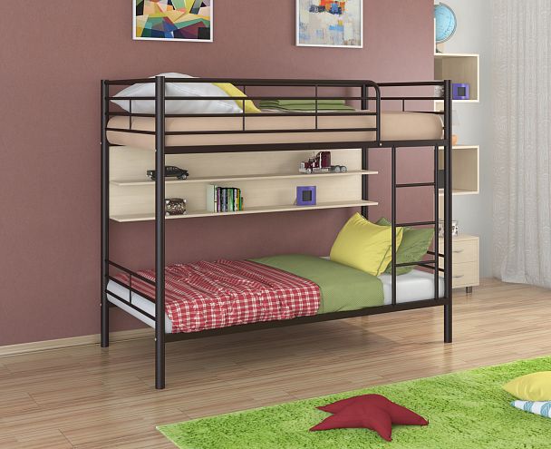 Двухъярусная кровать "Севилья-3П" коричневый - Вид 1