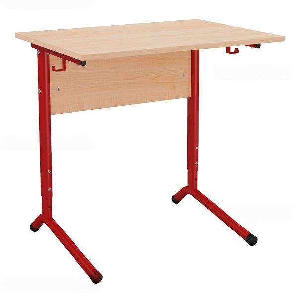 Стол ученический 121Р, 1-местный, регулируемый на плоскоовальной трубе (м/к Красный, Синий, Зеленый ), гр.3-5 - Вид 6