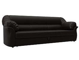 Диван прямой Карнелла Экокожа коричневый - Фото предпросмотра