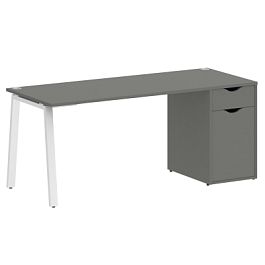 Home Office Стол письменный VR.SP-3-178.1.A Металлик/Белый металл 1780*720*750 - Фото предпросмотра