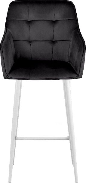 Комплект барных поворотных кресел Мони К, черный H75/белый, 2 шт. - Вид 3