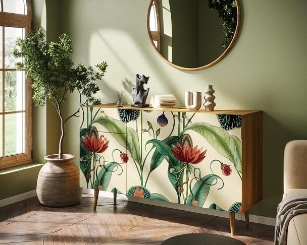 Комод Berber с двумя дверками и ящиками арт BB17/Print_55 - Вид 3