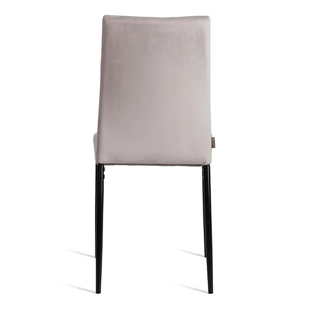 Стул Капри/Capri (мод.BC565-DC)/1 шт. в упаковке, металл, флок, Light grey (светло-серый) HLR14 / черный - Вид 4