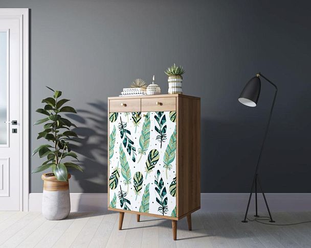 Комод Berber два ящика и дверки 44 принт арт BB46/Print_44 - Вид 3