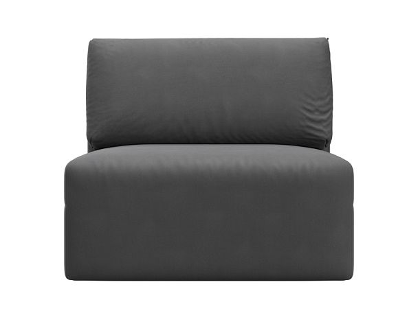 Модуль диван Лига-060 НПБ Искусственная замша серый - Вид 1