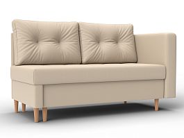 Кушетка Лига-098 Экокожа бежевый - Фото предпросмотра