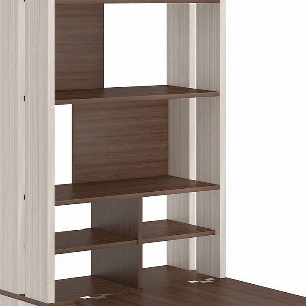 Стол компьютерный Домино Лайт СТЛ-ОВХ+С100Прям Карамель/Шамони - Вид 4