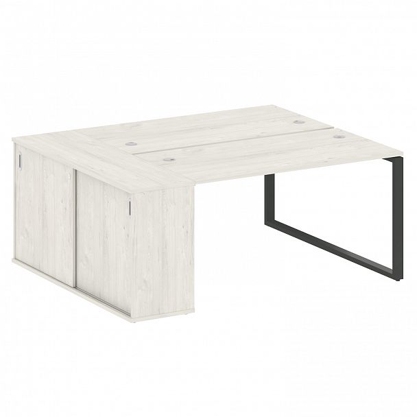 Рабочая станция "Metal System" БО.РС-СШК-1.3 дуб наварра/антрацит - Вид 1