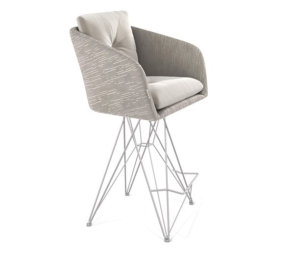 Стул полубарный Sheffilton SHT-ST43-2/S66-1 морозное утро/хром лак - Вид 2