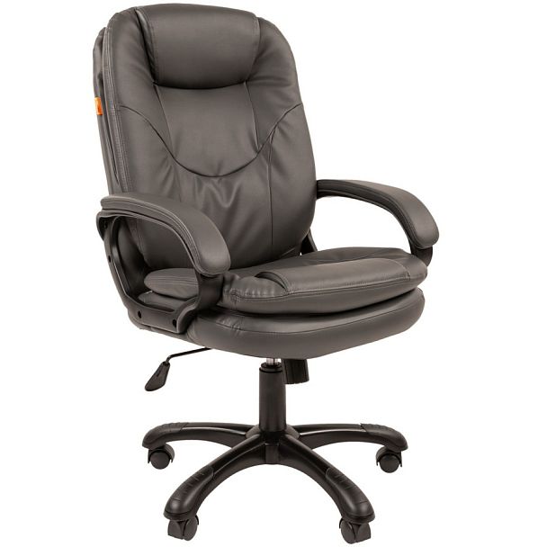 Кресло CHAIRMAN 668, экокожа, серый - Вид 1