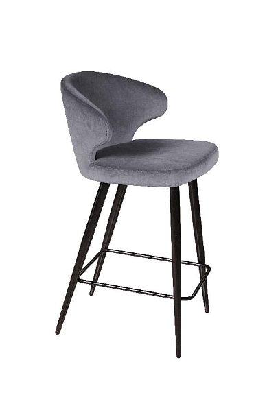 Стул полубарный Richard, бархат серый 27 - Вид 7