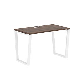 Стол прямой EVST 1167 Дуб Денвер тёмный/Белый 1160х670х750 EDIS - Фото предпросмотра