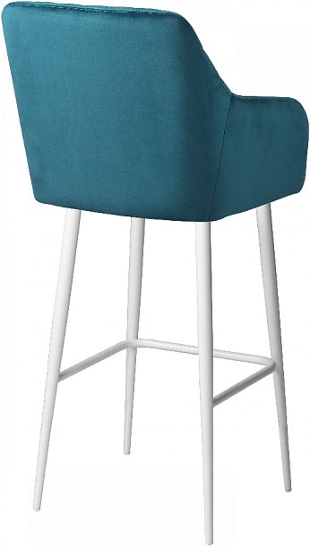 Комплект барных поворотных кресел Барли К, Confetti izumrud/белый, 2 шт. - Вид 5