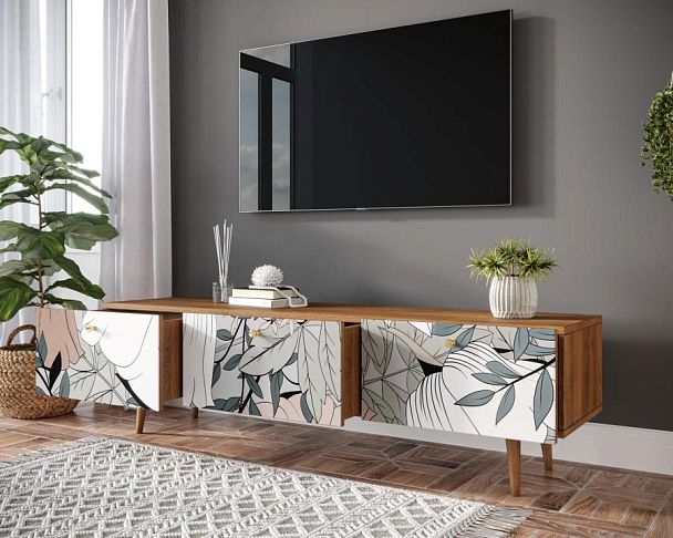 Комод Berber с ящиками низкий под TV 50 принт арт BB19/Print_50 - Вид 2