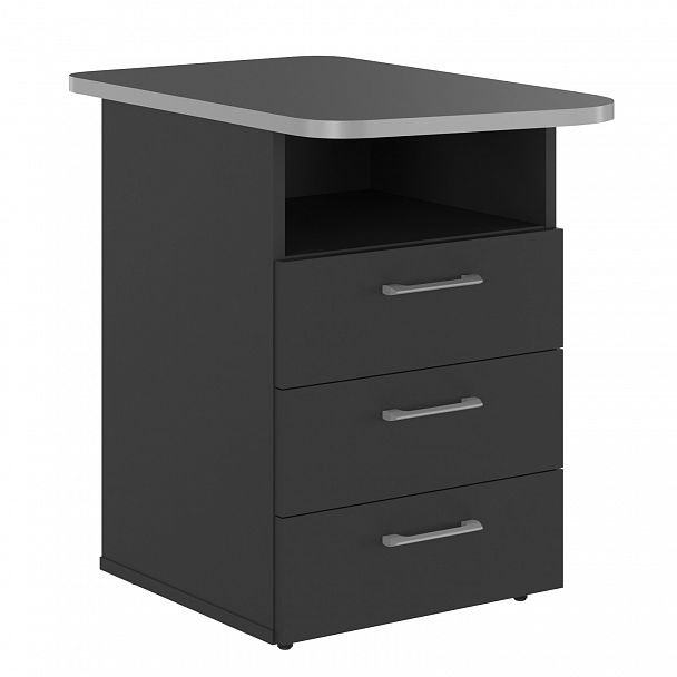 Тумба "Skilll" SKLC-3D.1 антрацит/металлик - Вид 1