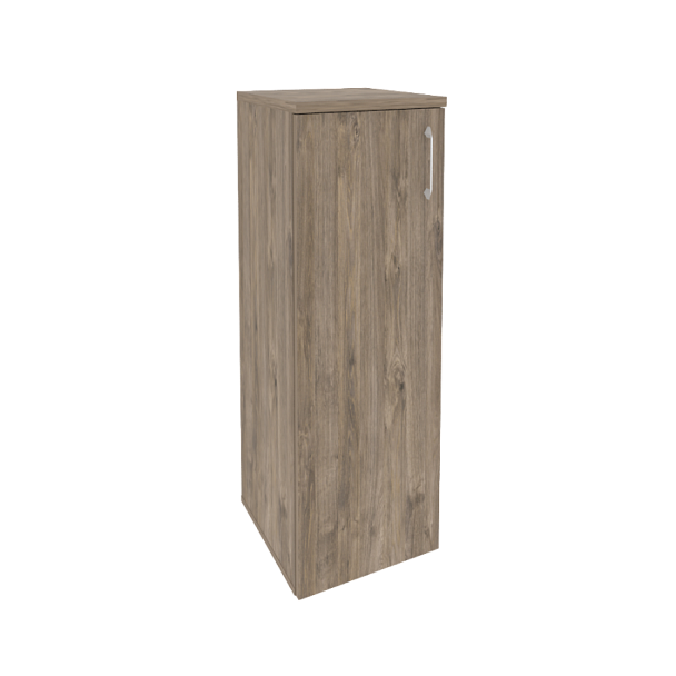 Onix Шкаф средний узкий левый O.SU-2.3 (L) Тиквуд темный 400*420*1207 - Вид 1