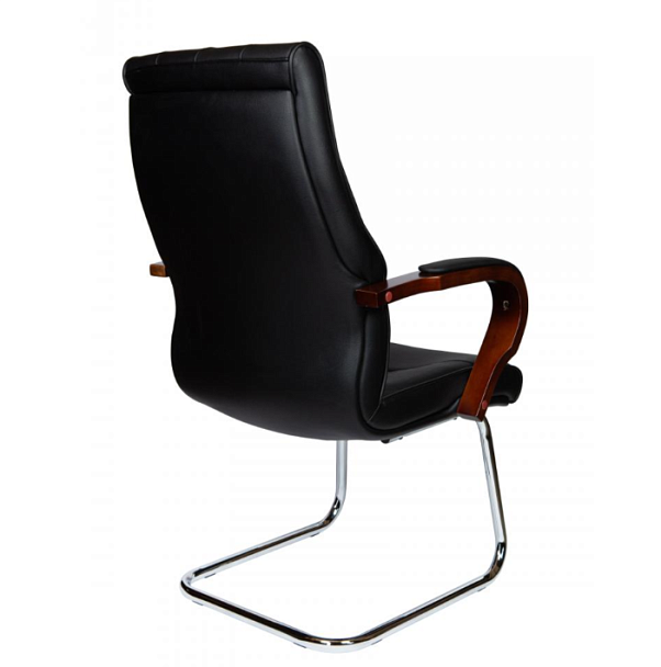 Кресло офисное Боттичелли CF / дерево / черная кожа - Вид 5