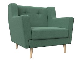 Кресло Брайтон Рогожка зеленый - Фото предпросмотра