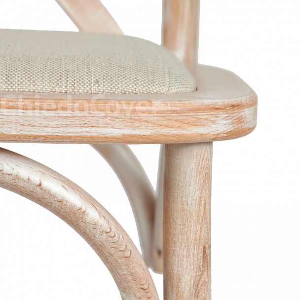 Стул Кроссбэк, беленый дуб, с подушкой - Вид 7