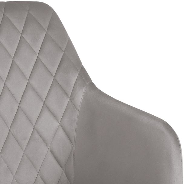 Комплект полубарных поворотных кресел Барли К, Confetti silver/белый, 4 шт. - Вид 9