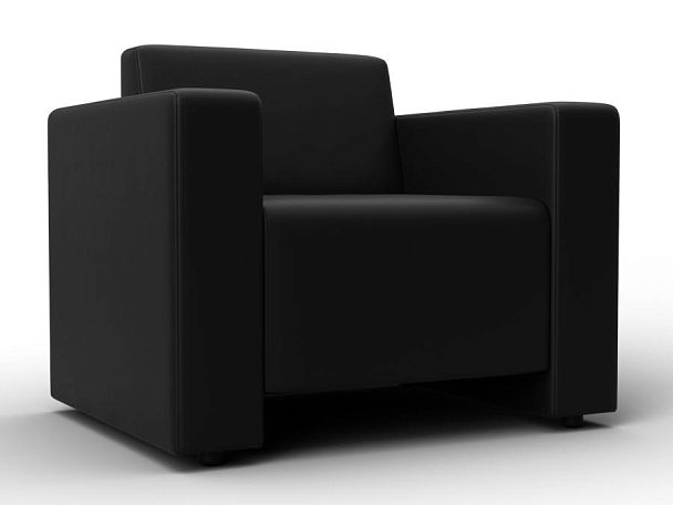 Кресло Лига-093 Экокожа черный - Вид 1