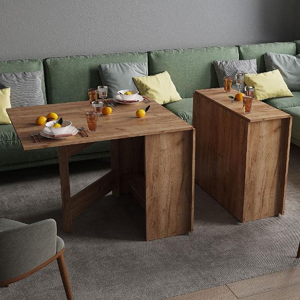 Стол-книжка (750*850*340) (тэкс) дуб крафт табачный - Вид 1