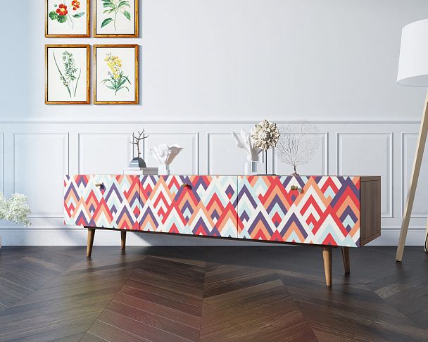 Комод "Berber" с ящиками низкий под TV принт 2 - Вид 6