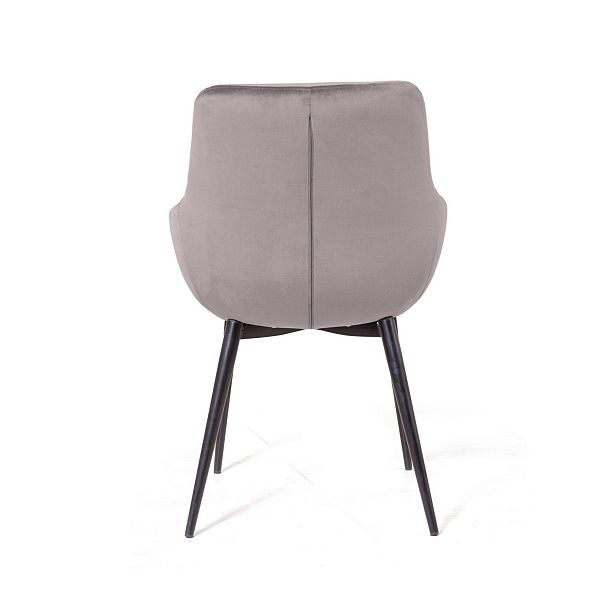 Стул Jordan, бархат светло-серый 26, опора конус - Вид 5