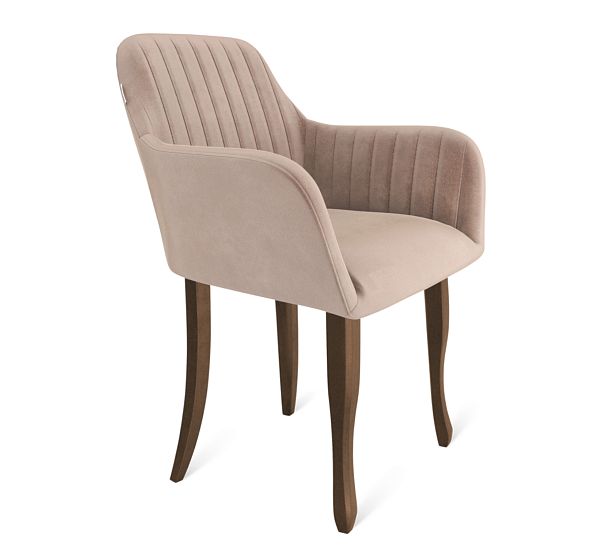 Стул Sheffilton SHT-ST38-1/S122 латте/темный орех/черный муар - Вид 2