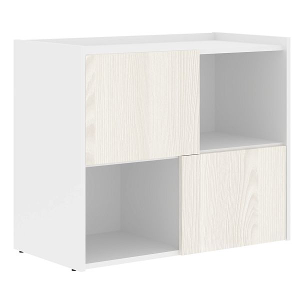 Тумба сервисная ELC 9045 Ясень Траун/Белый 904х450х750 EDIS - Вид 1