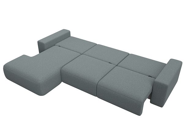 Диван угловой Лига-036 НПБ Классик Лонг левый угол Рогожка серый - Вид 10