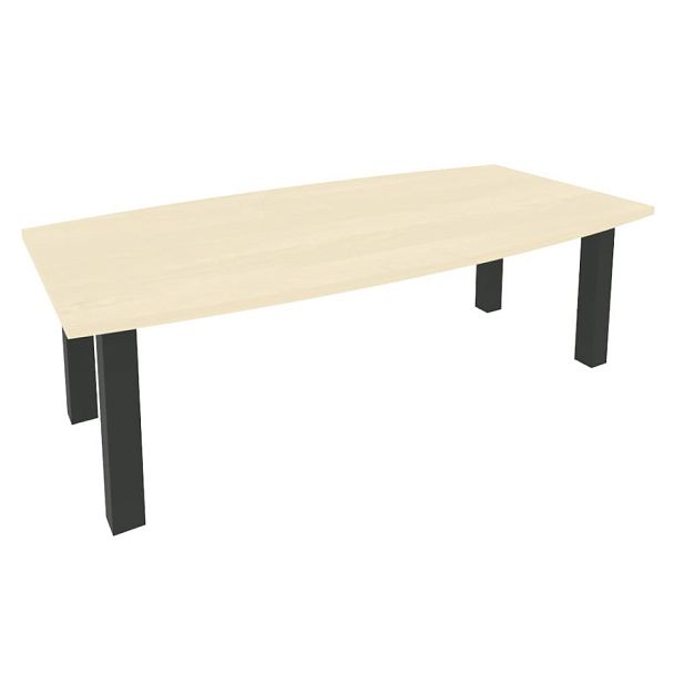 First Стол переговорный KPRG-1 Клён/Антрацит опоры 2400*1200*750 - Вид 1