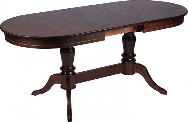 Стол деревянный раздвижной Арей 140(180)х80х76 Темный орех - Вид 5